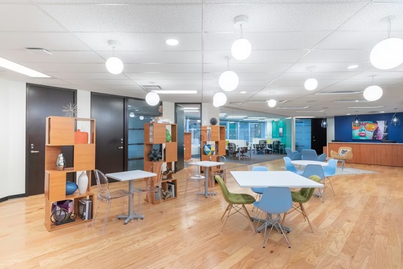 Hamilton office — reception and lounge area